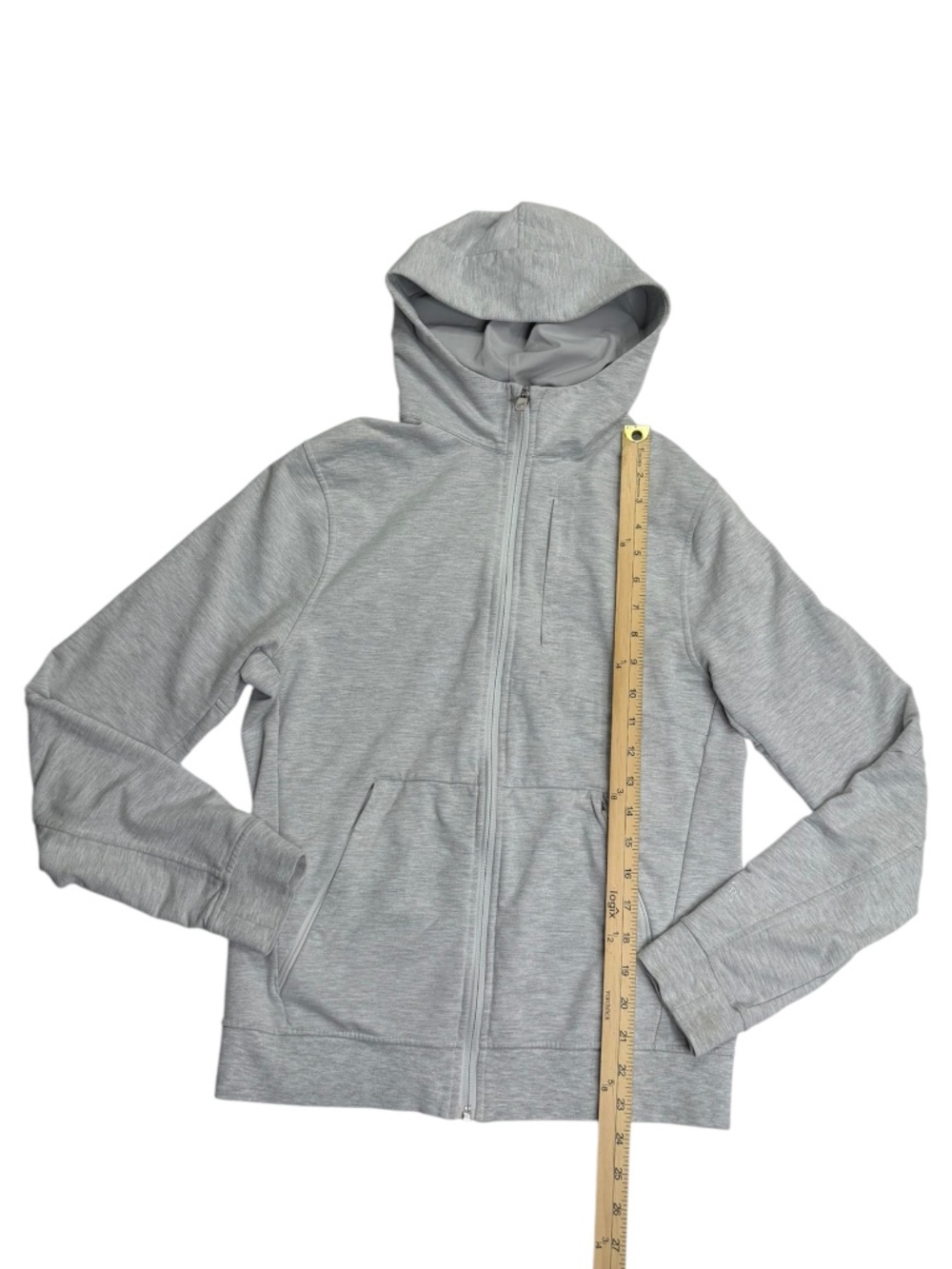 Lululemon City Sweat Full Zip Hoodie Men’s S Heathered Ultra Light Grey - Picture 14 of 15